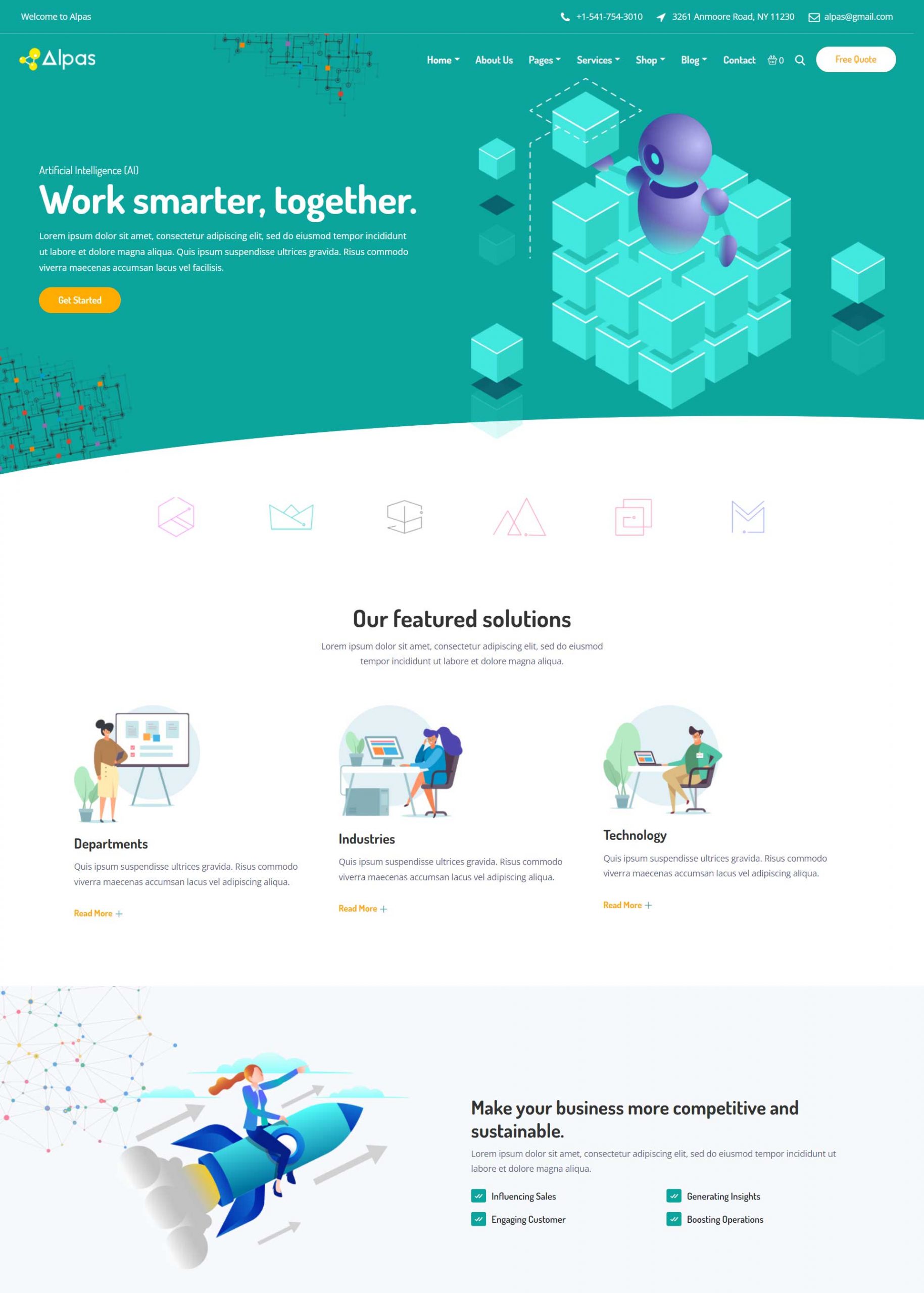 AI Data Analytics Startup Elementor WordPress Theme scaled Best AI Startup WordPress Theme 2024 4 AI & Data Analytics Startup Elementor WordPress Theme