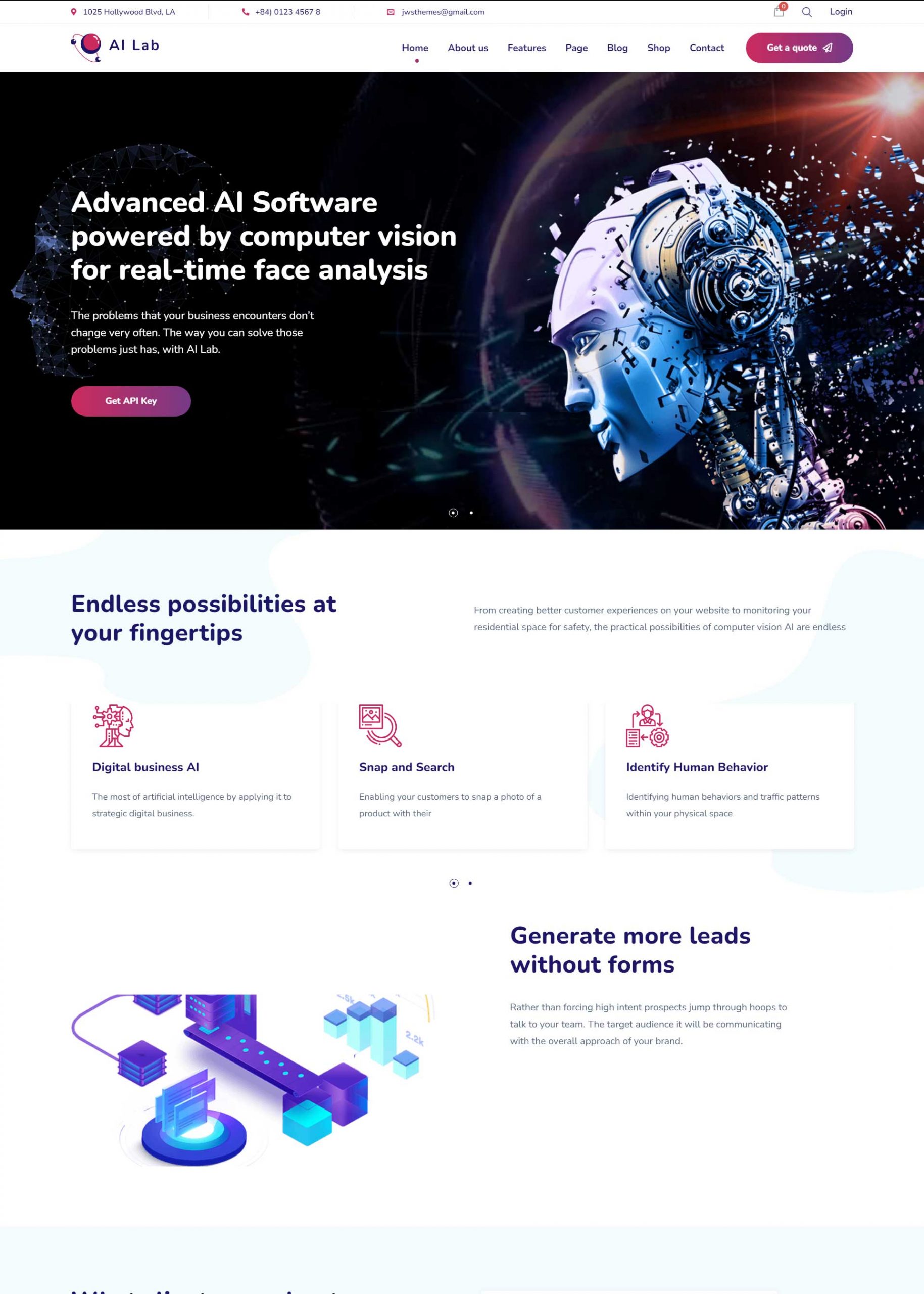 AI Lab Machine Learning WordPress Theme scaled Best AI Startup WordPress Theme 2024 2 AI Lab - Machine Learning WordPress Theme