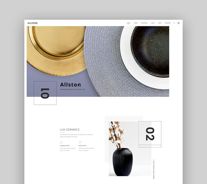 Allston 10 Best Interior Design WordPress Themes 8 Contemporary Interior Design and Architecture Theme