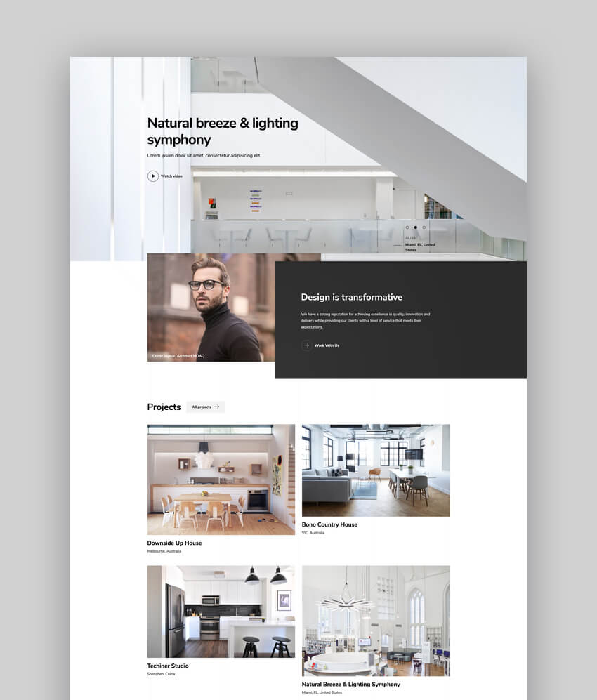 Archworks 10 Best Interior Design WordPress Themes 4 Architecture Interior Decor WordPress Theme