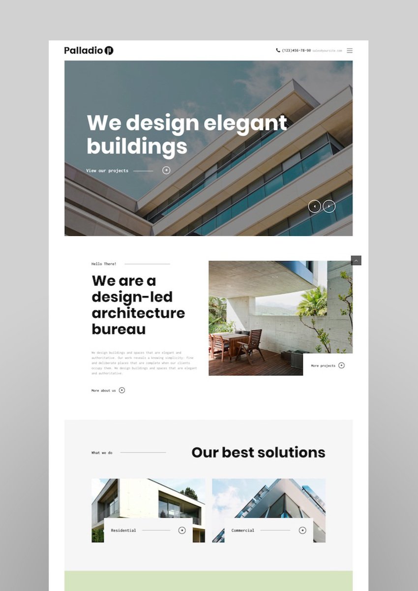 palla 10 Best Interior Design WordPress Themes 11 Interior Design ArchitectureTheme