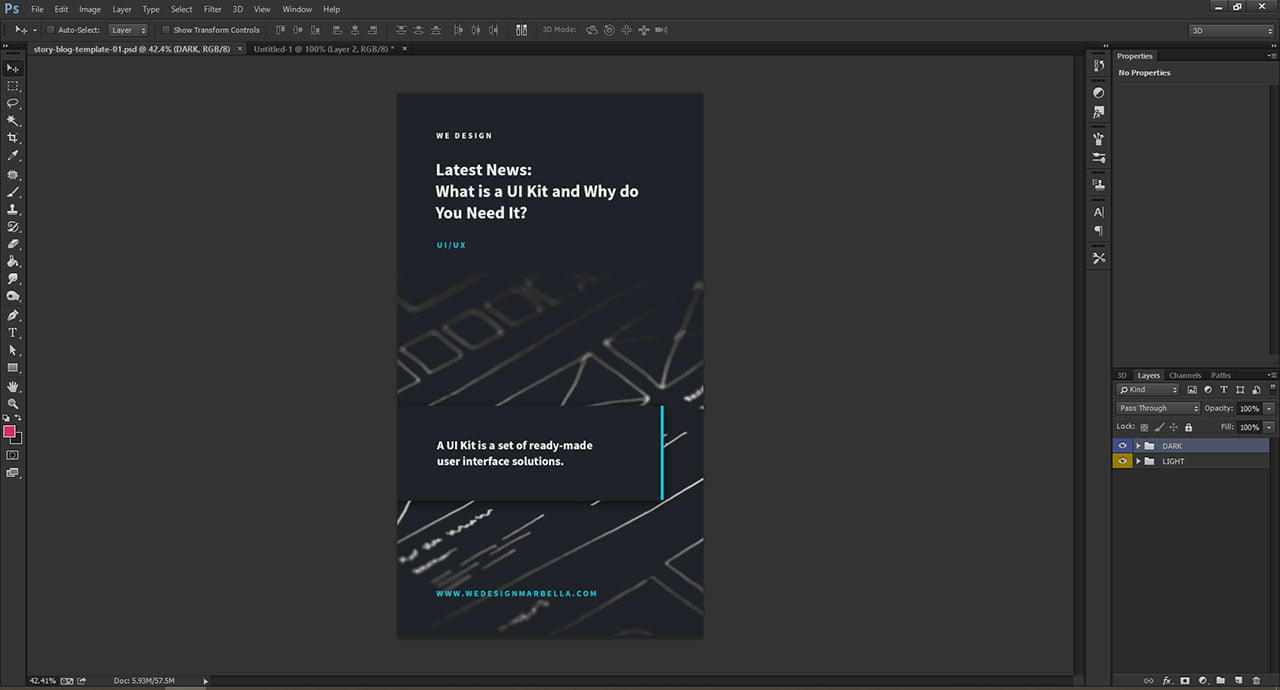 story blog template 01 preview dark 1 3 Free Instagram Story Blog Post PSD Templates 6 story blog template 01 preview dark 1